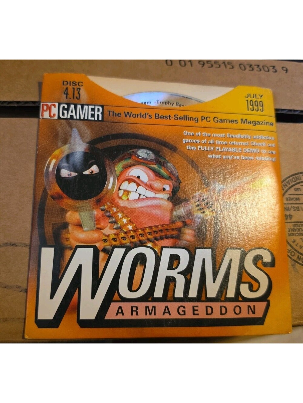 Worms Armageddon PC Demo on CD-ROM